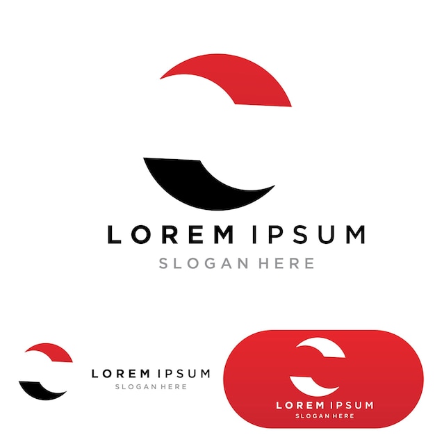 Plantilla de logotipo de letra C