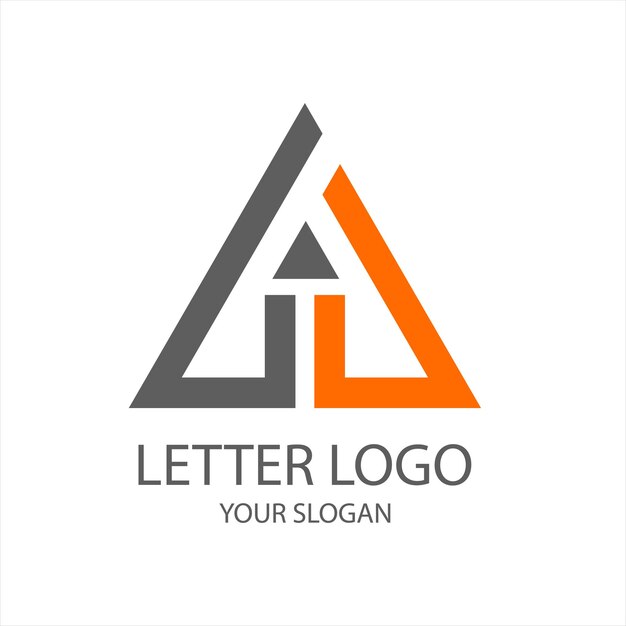 plantilla de logotipo de letra colorida abstract vector un diseño de logotipo