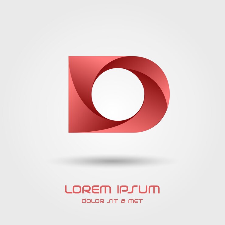 Vector plantilla de logotipo letra d