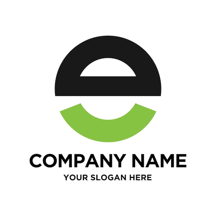 Vector plantilla de logotipo de letra e