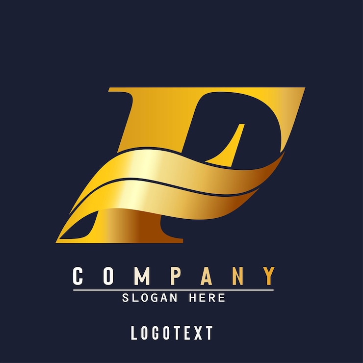 Vector plantilla de logotipo de letra f y onda logotipo inicial abstracto f letra f creativa con concepto de lujo f