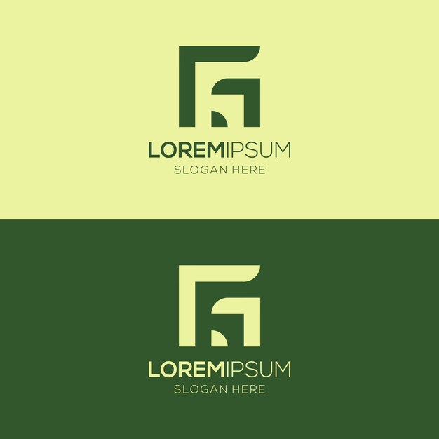 Plantilla del logotipo de la letra G abstracta simple