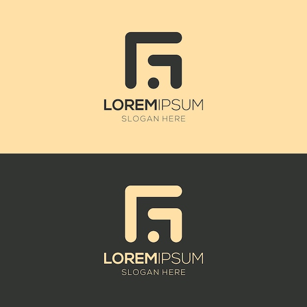 Plantilla del logotipo de la letra G abstracta simple