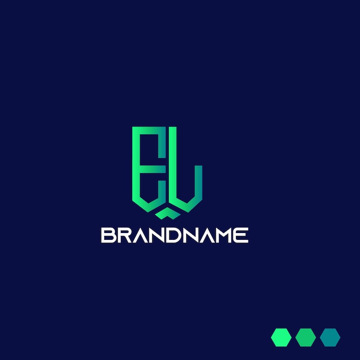 Vector plantilla de logotipo el de letra inicial de monograma moderno