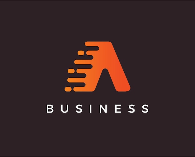 Plantilla de logotipo de letra mínima a