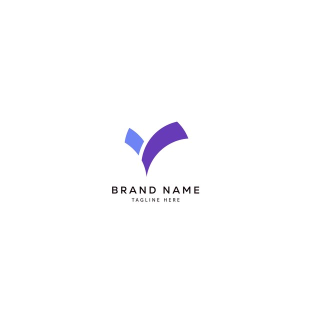 plantilla de logotipo de letra y moderna