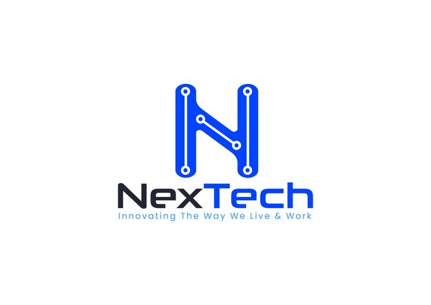 plantilla de logotipo de la letra n