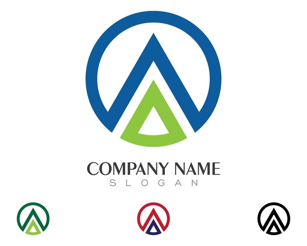 Una plantilla de logotipo de letra de negocio