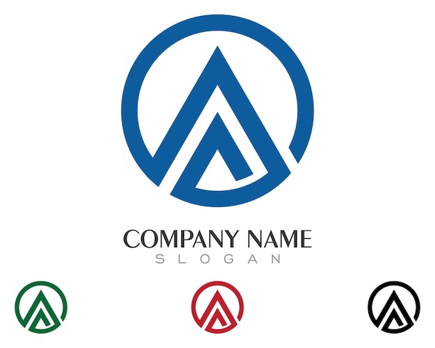 Una plantilla de logotipo de letra de negocio