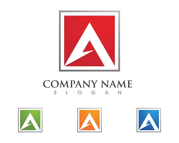 Una plantilla de logotipo de letra de negocio