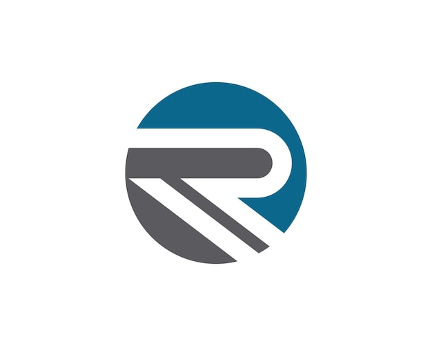 Plantilla de logotipo de letra R