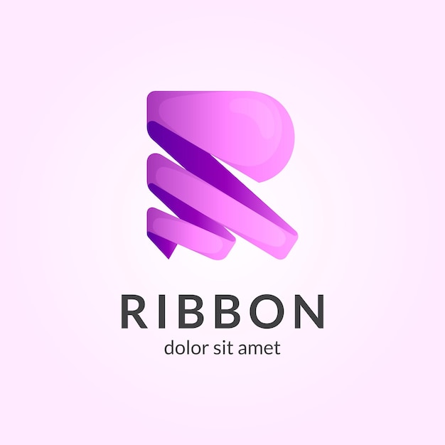 Vector plantilla de logotipo letra r