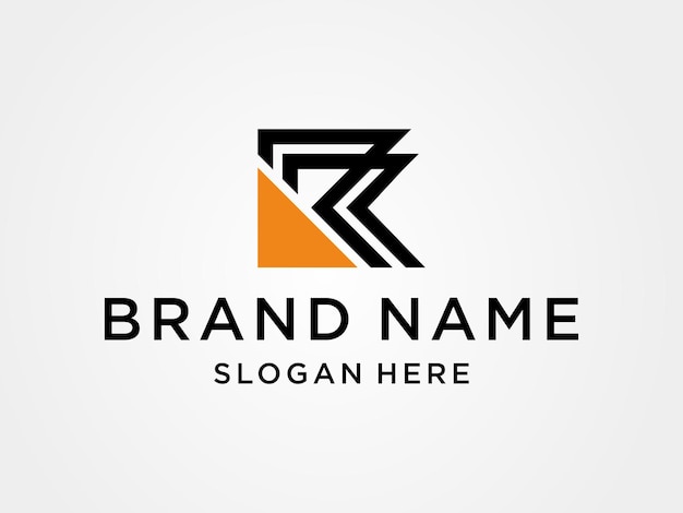 Plantilla de logotipo de letra R
