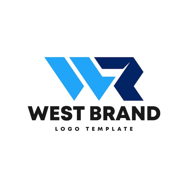 plantilla del logotipo de la letra W monograma