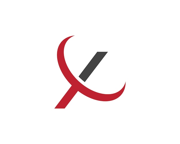 Plantilla logotipo letra x 
