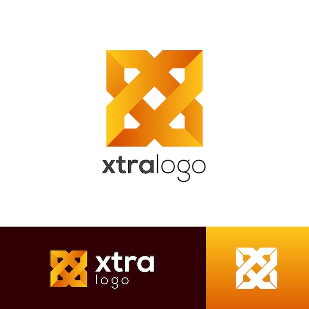 Plantilla de logotipo letra x