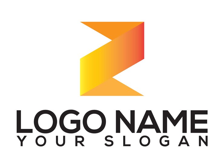 plantilla de logotipo de la letra z de diseño plano libre