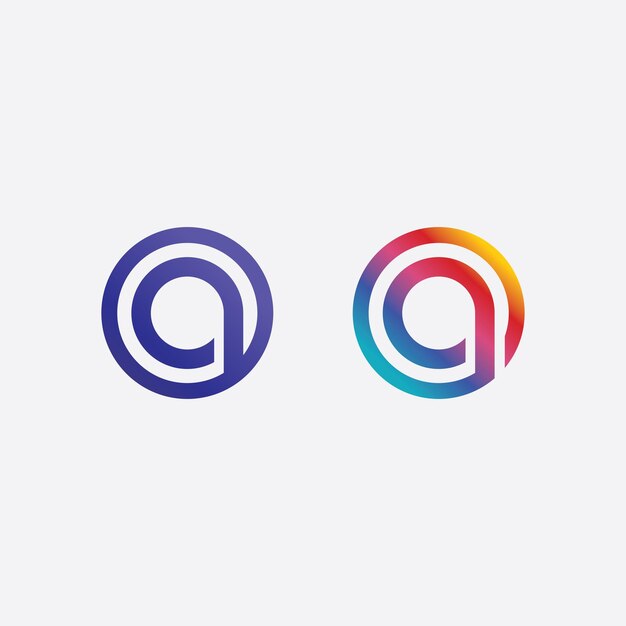 Una plantilla de logotipo de letra