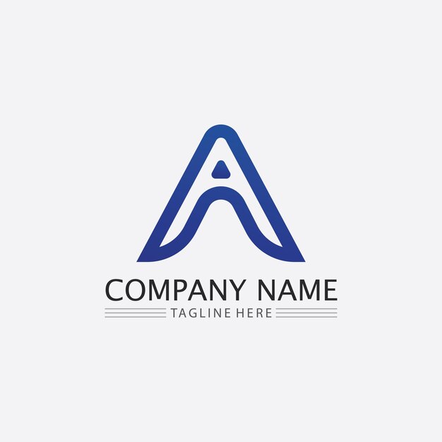 Una plantilla de logotipo de letra