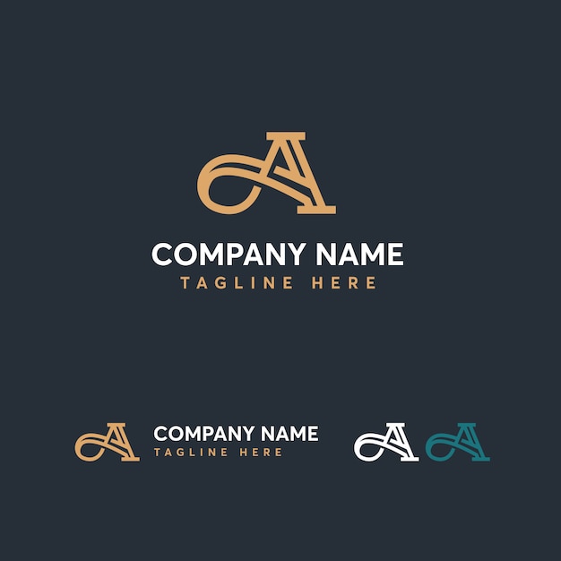 Plantilla de logotipo de letra A