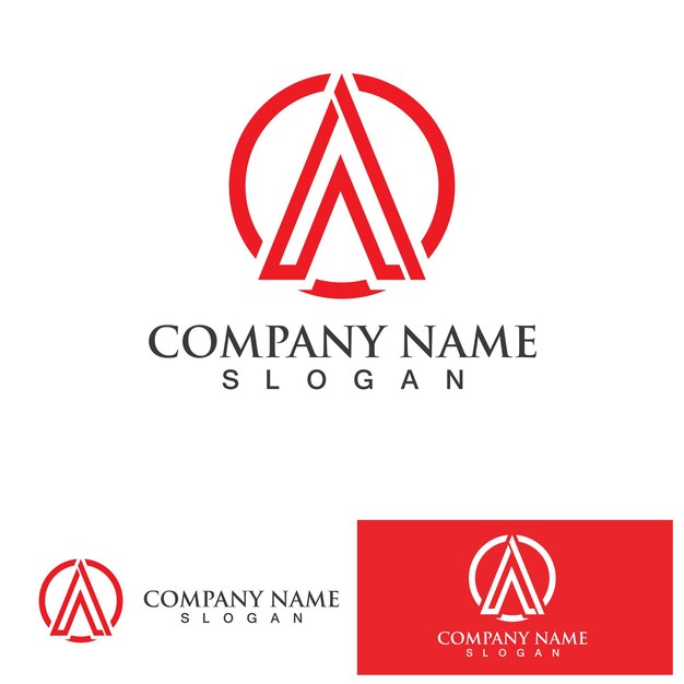 Una plantilla de logotipo de letra