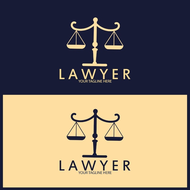 Plantilla de logotipo de ley de justicia