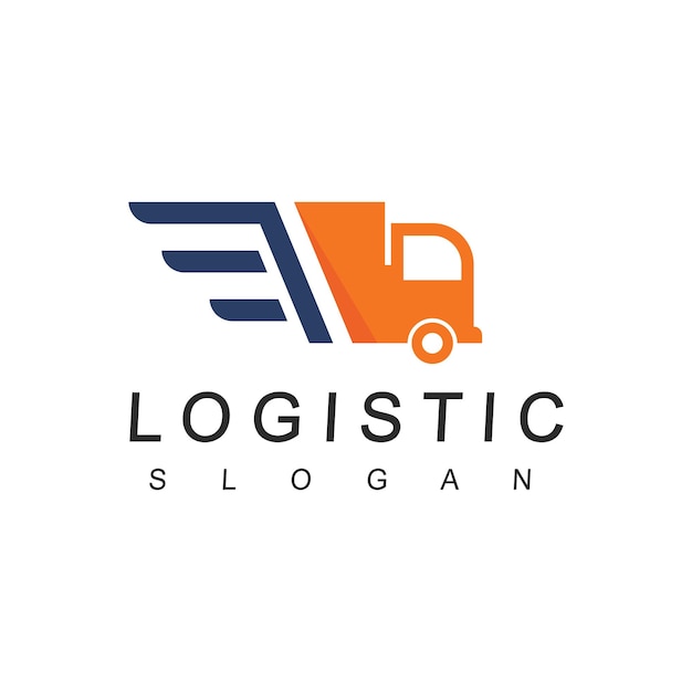 Plantilla de logotipo logístico expedición y transporte business icon