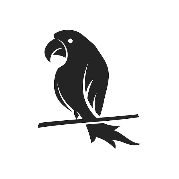 plantilla de logotipo de loro icono de identidad de marca aislado resumen gráfico vectorial