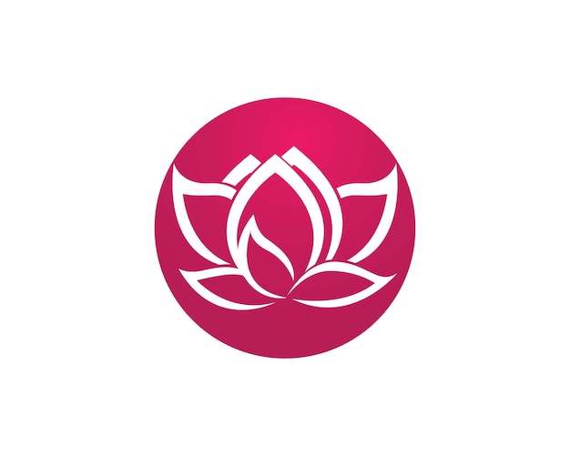 Plantilla de logotipo de loto de belleza