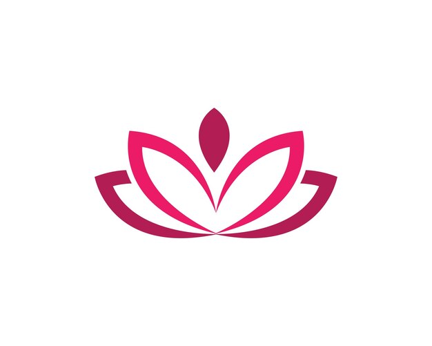 Plantilla de logotipo de loto de belleza