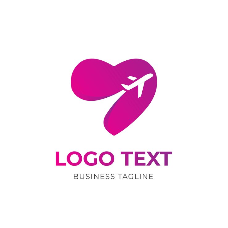 Vector plantilla de logotipo de love travel