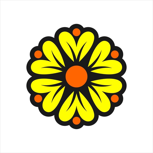 plantilla de logotipo de mandala multicolor vectorial