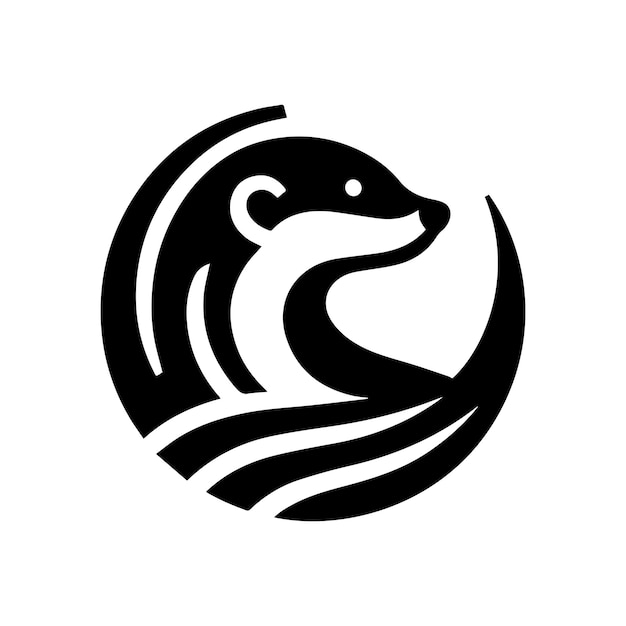 plantilla de logotipo de mangosta icono de identidad de marca aislado gráfico vectorial abstracto 1