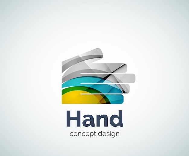 plantilla de logotipo de mano