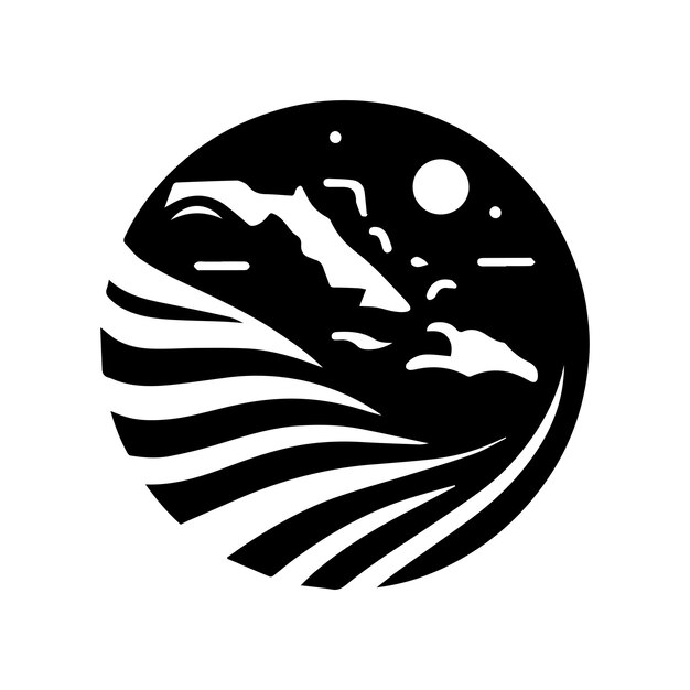 plantilla de logotipo del mapa de las Bahamas icono de identidad de marca aislado gráfico vectorial abstracto