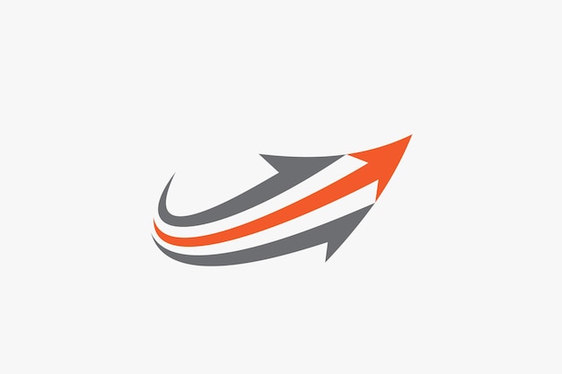 Plantilla de logotipo de marca y negocio universal Swoosh Triple Arrow