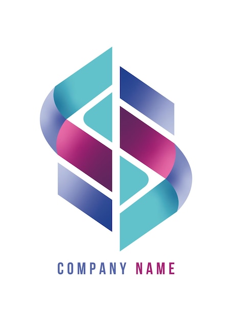 plantilla de logotipo de marca pictórica abstracta con color vibrante y fuerte para la empresa corporativa