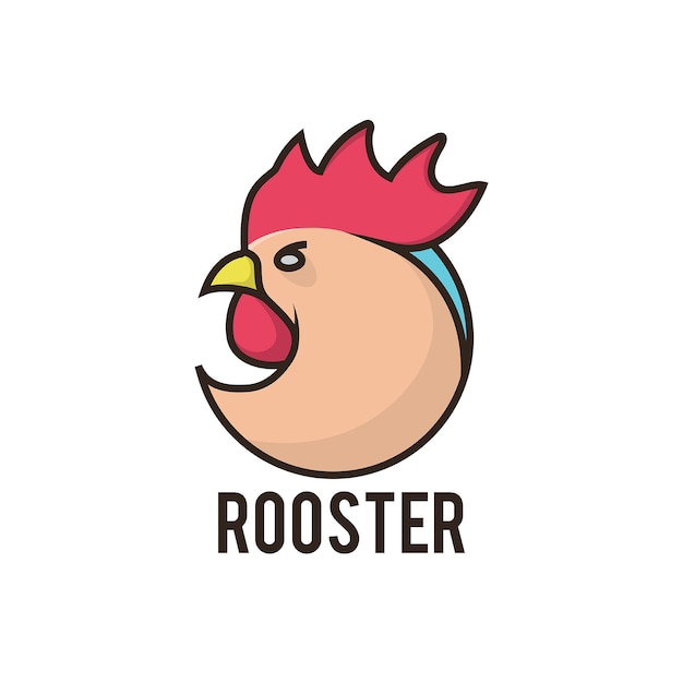 Plantilla de logotipo de la marca rooster