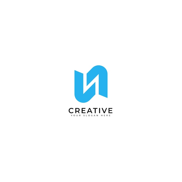 plantilla del logotipo de la marca de la tecnología de la letra N