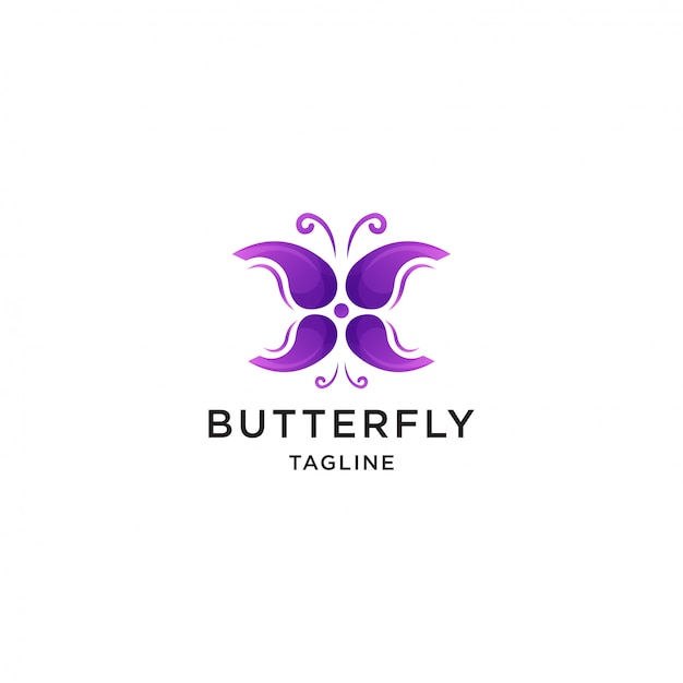 plantilla de logotipo de mariposa