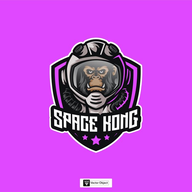 plantilla del logotipo de la mascota de la cabeza del mono