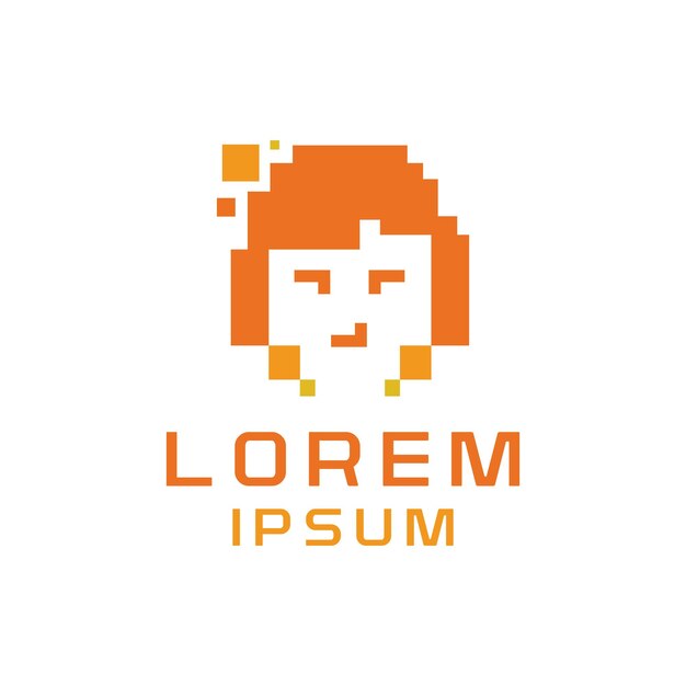plantilla de logotipo de la mascota digital
