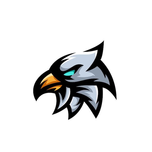 Plantilla de logotipo de mascota eagle esport