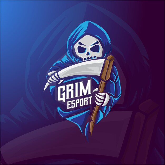 Plantilla de logotipo de mascota de juego Apache Pro player esport Vector Premium