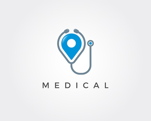 plantilla de logotipo médico mínimo