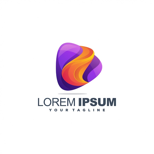 Plantilla de logotipo de medios