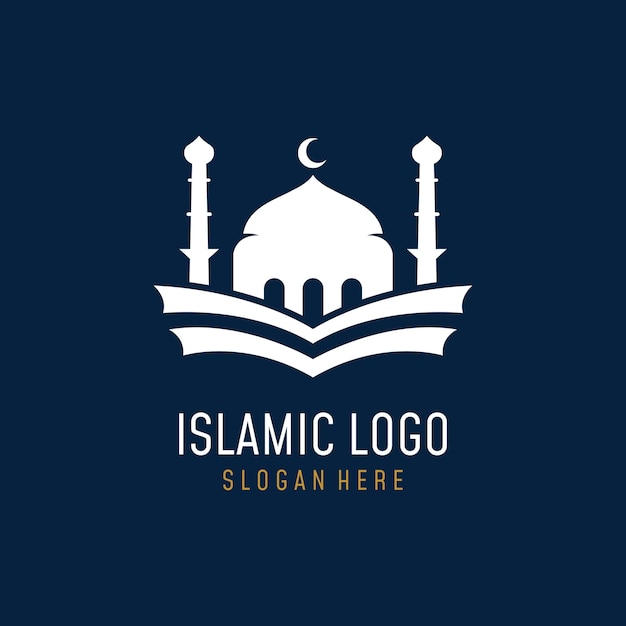 Vector plantilla de logotipo de mezquita de lujo única, moderna y creativa con monogramlogo para islamicramadancompany