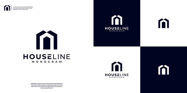 Plantilla del logotipo de Minimalist Home Property