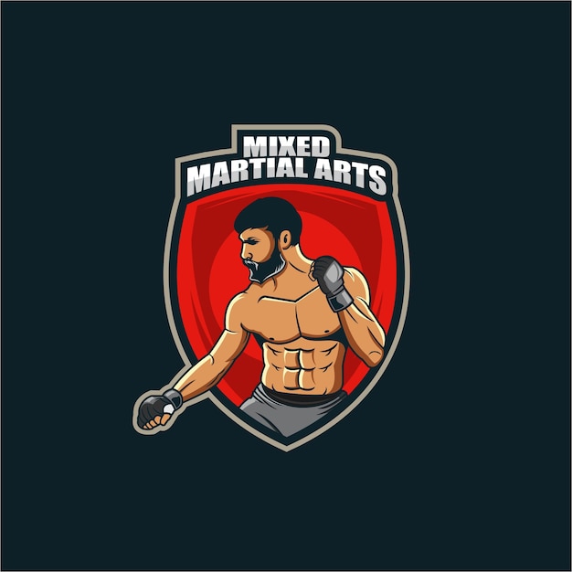 Plantilla de logotipo de mma