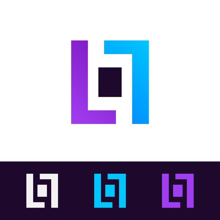 Vector plantilla de logotipo moderno con colores degradados futuristas y formato eps vectorial limpio